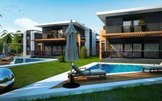 Brand new villa with private swimming pool and garden for sale in Camdibi, Marmaris