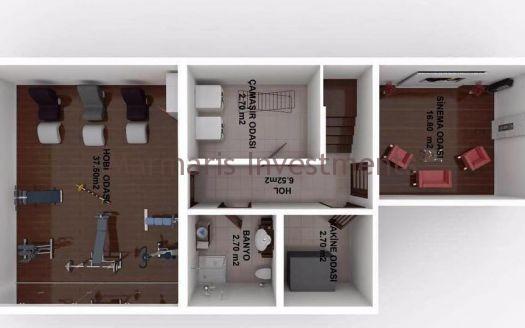 Brand new villas with private swimming pool for sale in Camdibi, Marmaris