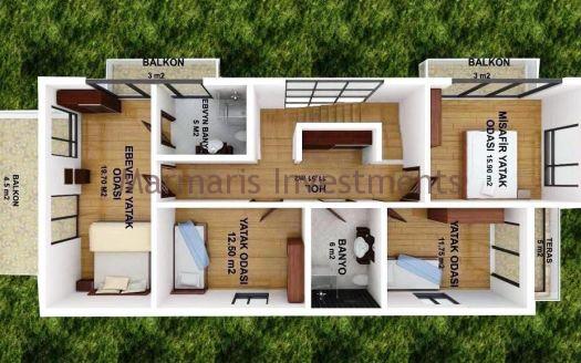 Brand new villas with private swimming pool for sale in Camdibi, Marmaris