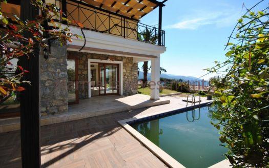 The stunning panoramic sea view detached villa for sale in Marmaris