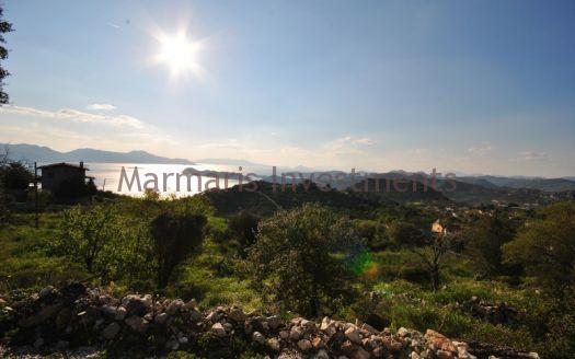 Nature and Seaview land for sale in Sogut, Marmaris