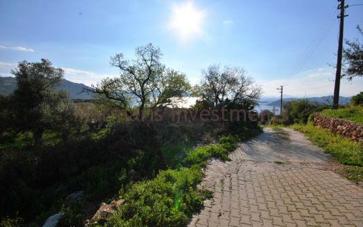 The land for sale with almond trees in Sogut, Marmaris