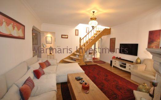 The spacious 4 bedroom duplex apartment with a huge terrace in the centre of Marmaris