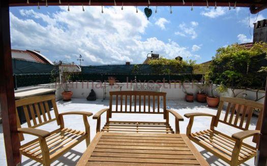 The spacious 4 bedroom duplex apartment with a huge terrace in the centre of Marmaris