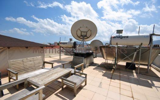The spacious 4 bedroom duplex apartment with a huge terrace in the centre of Marmaris
