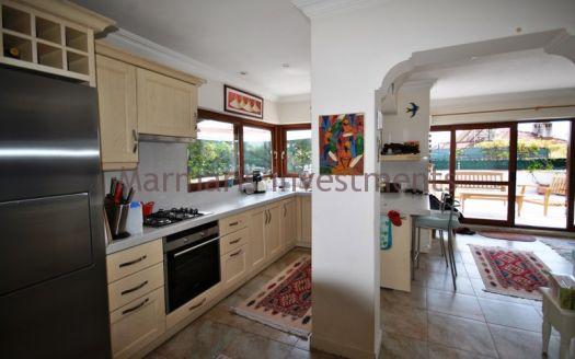 The spacious 4 bedroom duplex apartment with a huge terrace in the centre of Marmaris