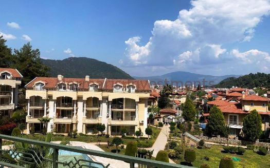 The Spacious apartment for sale in Icmeler with swimming pool.