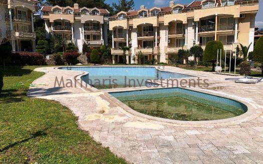 The Spacious apartment for sale in Icmeler with swimming pool.