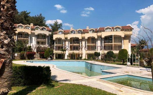 The Spacious apartment for sale in Icmeler with swimming pool.