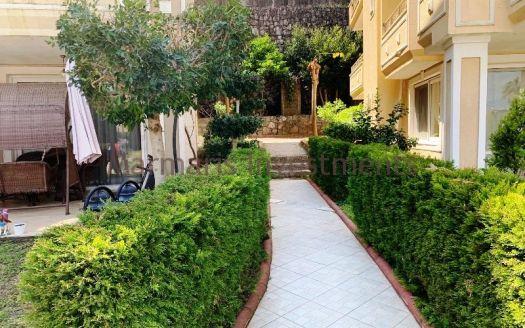 The Spacious apartment for sale in Icmeler with swimming pool.