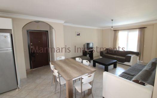 The Icmeler 3 bedroom apartment with a pool is now available for sale.
