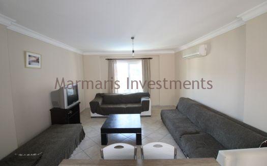 The Icmeler 3 bedroom apartment with a pool is now available for sale.