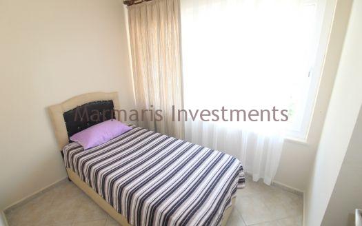 The Icmeler 3 bedroom apartment with a pool is now available for sale.