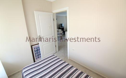 The Icmeler 3 bedroom apartment with a pool is now available for sale.