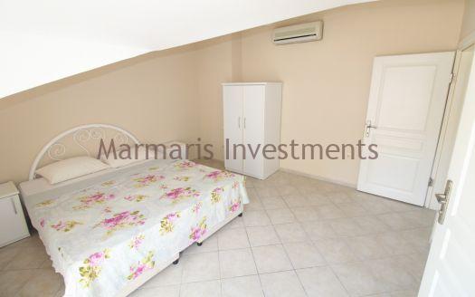 The Icmeler 3 bedroom apartment with a pool is now available for sale.