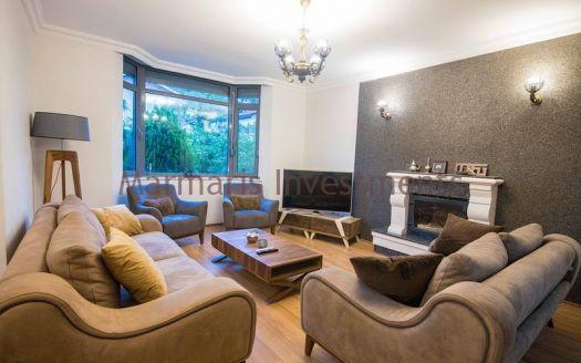 A luxury vacation home for sale in Marmaris Icmeler with a private swimming pool and garden